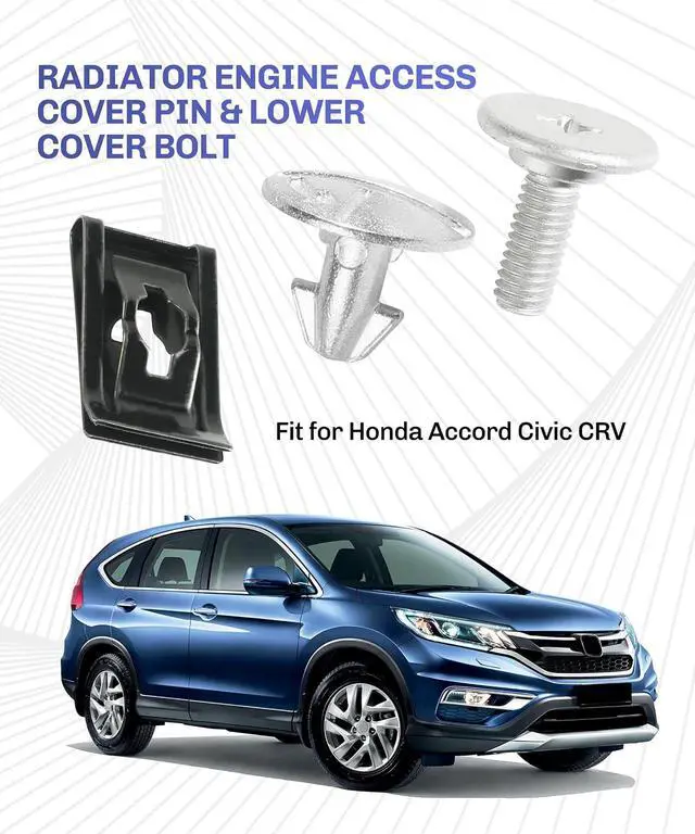 Alt view image 3 of 6 - bylikeho 14 PCS Splash Shield Screws,Car Accessories Car Fastener,Lower Engine Cover Pin Screws,Lower Cover Bolt Engine Splash Shield Bolt Screw Fastener Clip,Replace #90674-TY2-A01 90105-TBA-A00