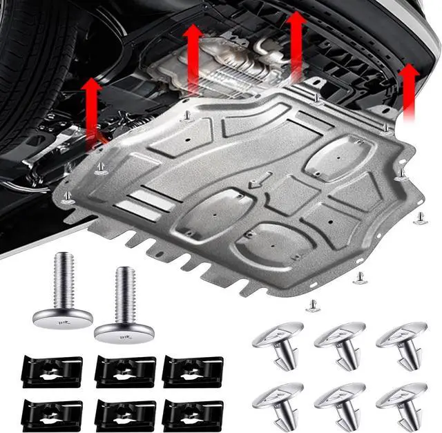 Main image of 14PCS Engine Splash Shield Hardware Kit, Lower Cover Pin Screws and Clips, 90674-TY2-A01 90105-TBA-A00