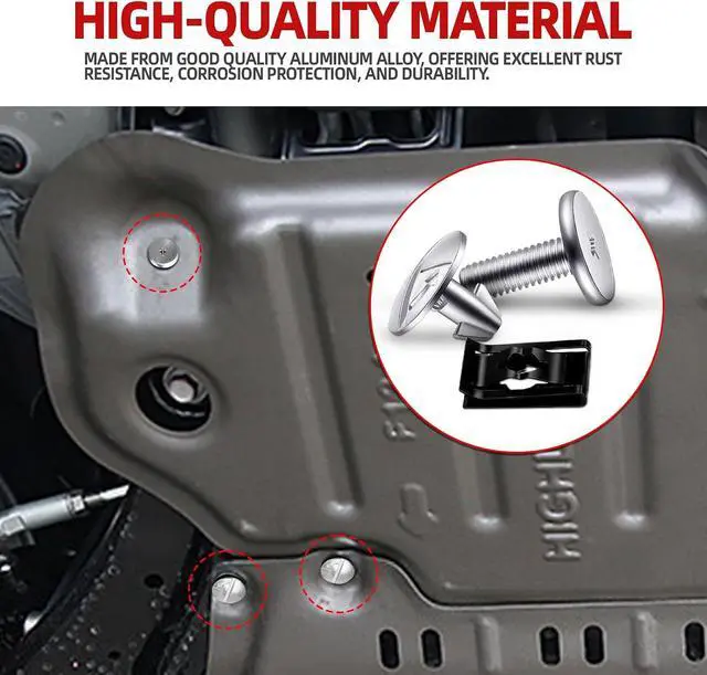 Alt view image 3 of 7 - 14PCS Engine Splash Shield Hardware Kit, Lower Cover Pin Screws and Clips, 90674-TY2-A01 90105-TBA-A00