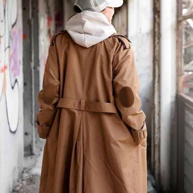 Alt view image 3 of 7 - 2 Pcs Oval Elbow Patches Sew-on Fabric Elbow Knee Patches for Clothing Repair Jackets Shirts Trousers (Brown)