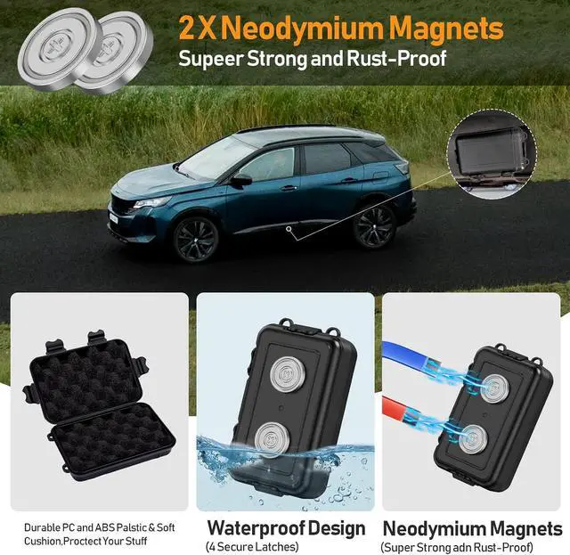 Alt view image 6 of 7 - Magnetic Key Box, Hide A Key Holder, Under Car Magnetic Key Storage, Waterproof Hidden Key Box for Outside, Car Key Hider Magnet for Vehicles Travel (MM1 Regular)