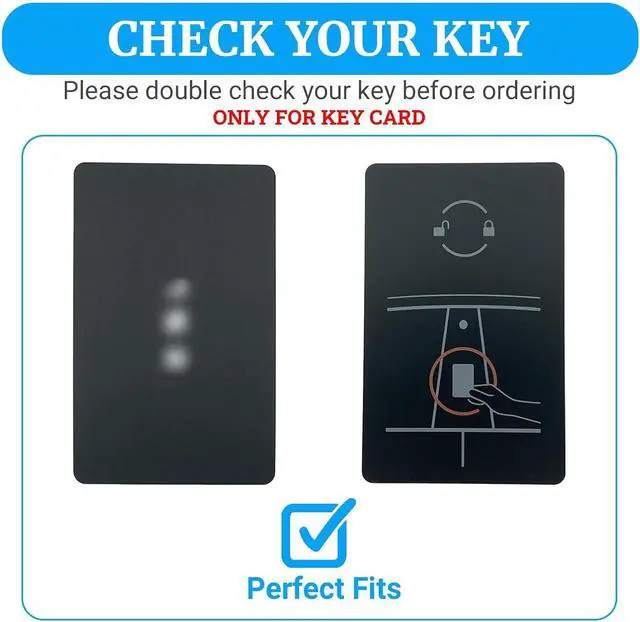 Alt view image 2 of 7 - Joouheax Transparent Card Key Holder for Tesla, Soft TPU, Black | Transparent Soft Card Case Cover for Model Y/3/S/X Cybertruck Accessories