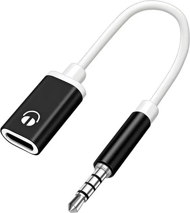 Main image of 3.5mm Male to USB C Female Audio Adapter, Only Analog Audio Aux Jack Cable for Smartphone Laptop Tablet MP3 Black