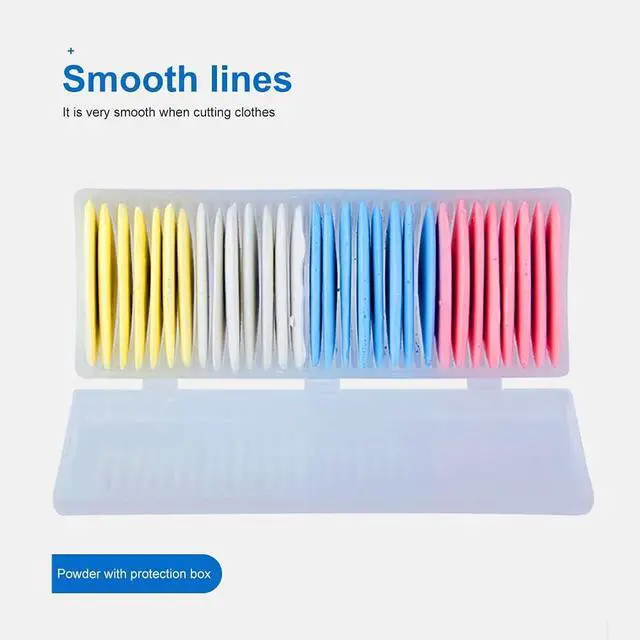 Alt view image 5 of 6 - OZXTYO Triangle Tailors Chalk 30Pcs,Sewing Fabric Chalk | Fabric Markers for Quilting,Sewing Supplies Accessories