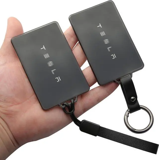 Main image of 2-Pack for Tesla Key Card Holder TPU Case Accessories with Keychain | Compatible with Model 3/Y/S/X, Cybertruck