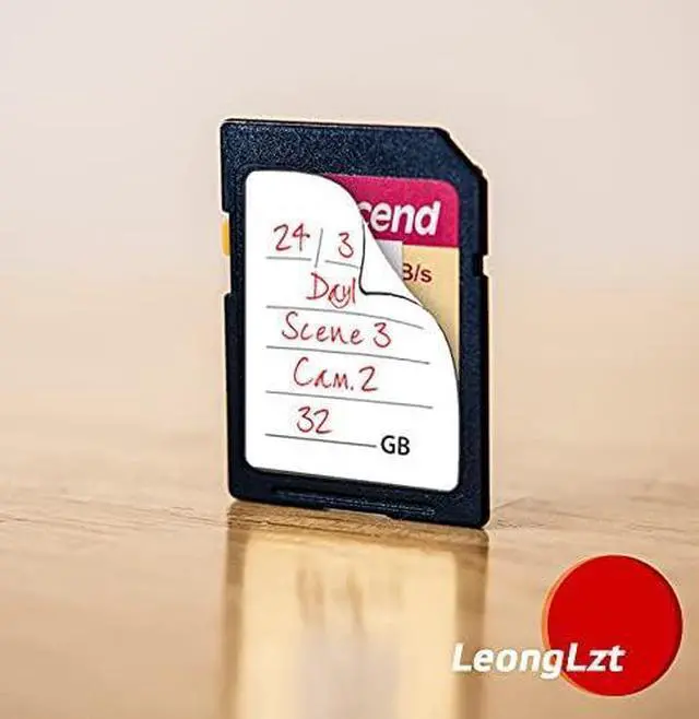 Alt view image 5 of 7 - (120 Count) SD Card Label Stickers/Flash Drive Labels with 6 Free SD Card Cases & a Storage Box - Stick-On, Removable