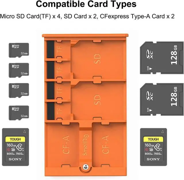 Alt view image 2 of 7 - SMALLRIG Memory Card Storage Case, 8 Slot SD Card Holder | for Micro SD/SIM Cards Anti-Shock, Anti-Fall, Scratch-Resistant, Suitable for Photographers- 4107