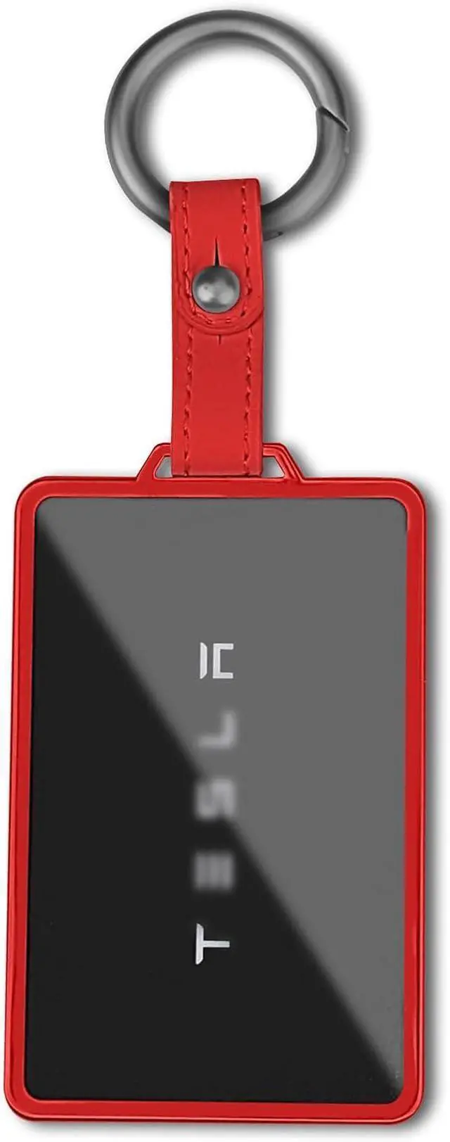 Main image of QBUC for Tesla Transparent Card Key Cover Holder Soft Card Key Cover (Red) | for Tesla Model Y/3/S/X Cybertruck Accessories