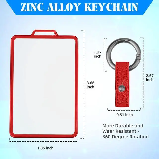 Alt view image 3 of 6 - QBUC for Tesla Transparent Card Key Cover Holder Soft Card Key Cover (Red) | for Tesla Model Y/3/S/X Cybertruck Accessories