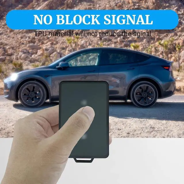 Alt view image 3 of 7 - Joouheax Transparent Card Key Holder for Tesla, Soft TPU, Black | Transparent Soft Card Case Cover for Model Y/3/S/X Cybertruck Accessories
