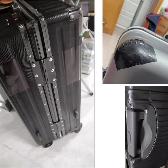 Alt view image 6 of 6 - Luggage Hard Shell Repair Tape Hardside Carry On Luggage Adhesive Waterproof Seal Repair Patch for Hardside Expandable Spinner Suitcase with Spinner Wheels Travel Hardshell Suitcase Set