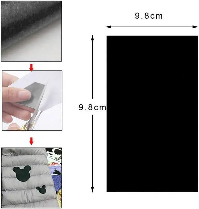 Alt view image 3 of 7 - 8 Pcs Nylon Repair Patches, Self-Adhesive Waterproof, 20 X 10 Cm | Cut To Size, Quick Peel-And-Stick Repair For Down Jackets, Tents, Bags, Umbrellas, Sleeping Bags, And Outerwear