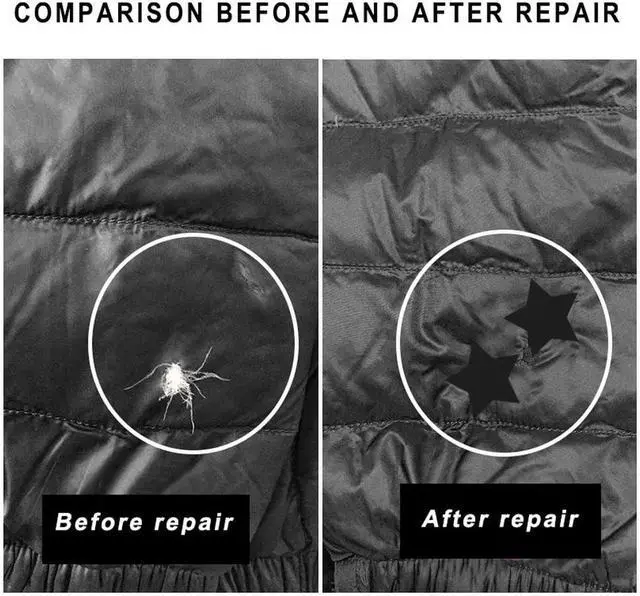Alt view image 5 of 7 - 8 Pcs Nylon Repair Patches, Self-Adhesive Waterproof, 20 X 10 Cm | Cut To Size, Quick Peel-And-Stick Repair For Down Jackets, Tents, Bags, Umbrellas, Sleeping Bags, And Outerwear