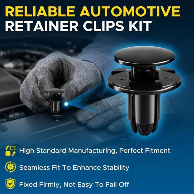 Alt view image 2 of 7 - GoaMotors 30pcs 86595-2T500 Fender Liner Push-Type Retainer Clips Fastener Fit for Hyundai for Kia for Accent,for Azera,for Elantra, Equus,Genesis, Ioniq, Kona, Santa Fe, Sonata