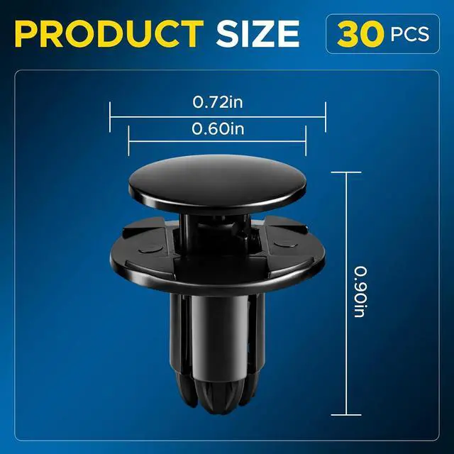 Alt view image 5 of 7 - GoaMotors 30pcs 86595-2T500 Fender Liner Push-Type Retainer Clips Fastener Fit for Hyundai for Kia for Accent,for Azera,for Elantra, Equus,Genesis, Ioniq, Kona, Santa Fe, Sonata