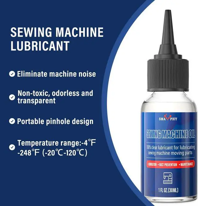 Alt view image 3 of 6 - Sewing Machine Oil, with Oil Applicator and Dual-Ended Brush | Clear Machine Oil for Lubrication of All Sewing Machine Moving Parts
