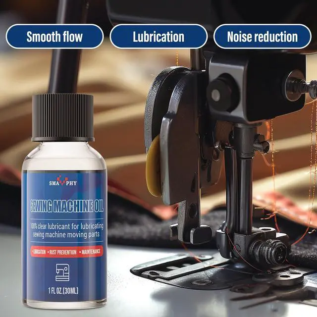 Alt view image 4 of 6 - Sewing Machine Oil, with Oil Applicator and Dual-Ended Brush | Clear Machine Oil for Lubrication of All Sewing Machine Moving Parts