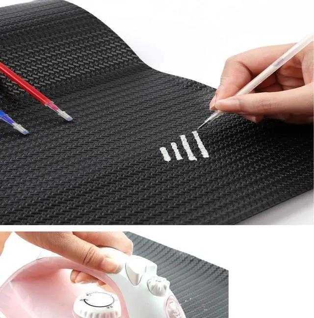 Alt view image 3 of 7 - Heat Erasable Fabric White Marking Pens with 20 Refills for Tailors Sewing and Quilting Dressmaking, White Heat Erase Pens of Fabrics.