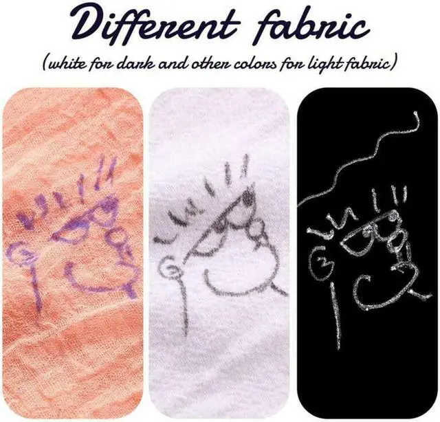 Alt view image 6 of 7 - Heat Erasable Fabric White Marking Pens with 20 Refills for Tailors Sewing and Quilting Dressmaking, White Heat Erase Pens of Fabrics.