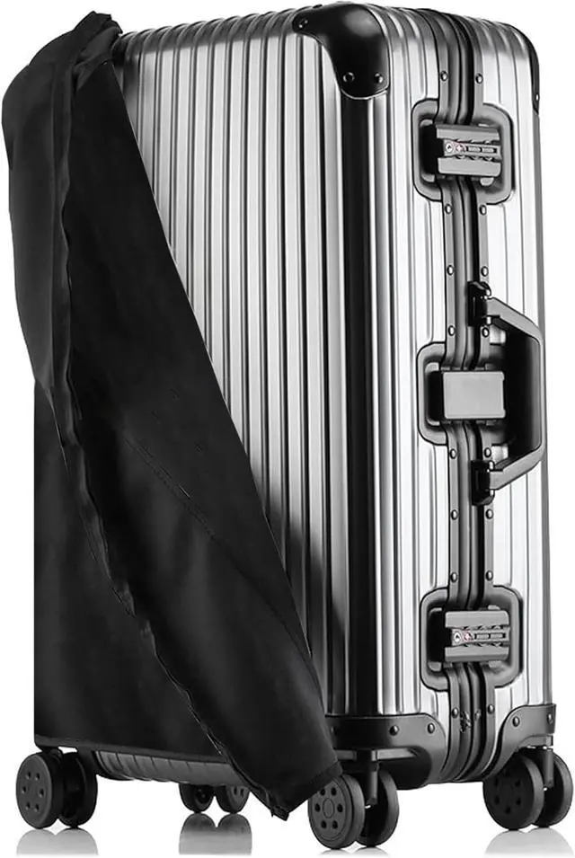Main image of Transparent PVC Suitcase Cover, No Disassembly Required Clear Luggage Protector Suitcase Cover
