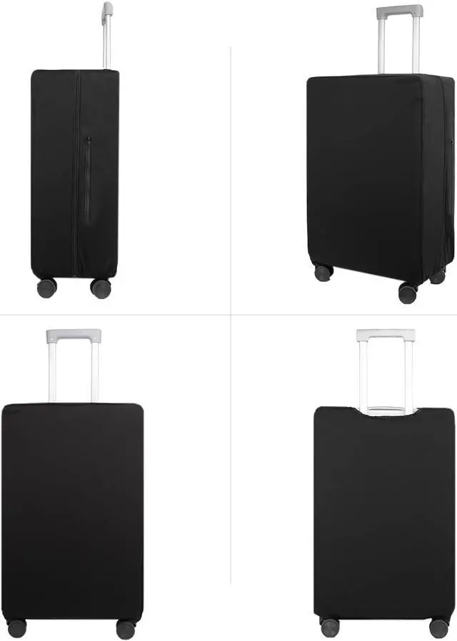 Alt view image 2 of 6 - Transparent PVC Suitcase Cover, No Disassembly Required Clear Luggage Protector Suitcase Cover