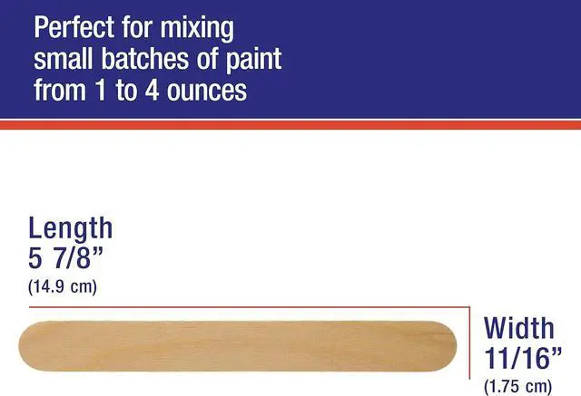 Alt view image 3 of 6 - TCP Global Wood Paint and Epoxy Resin Mixing Sticks - 50 Pack | Automotive, Crafts, Airbrush, Art