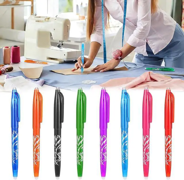 Alt view image 6 of 7 - 8pcs Heat Erasable Pens for Fabric, Disappearing Ink No Ghost Lines | Sewing Marking Pens for Precise Marking to Quilting Sewing Embroidery DIY Dressmaking Fabrics Tailors Chalk