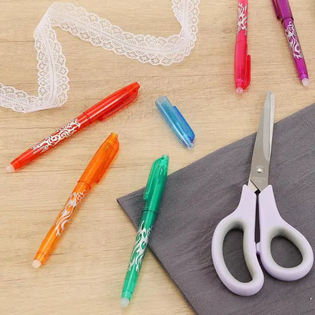 Alt view image 7 of 7 - 8pcs Heat Erasable Pens for Fabric, Disappearing Ink No Ghost Lines | Sewing Marking Pens for Precise Marking to Quilting Sewing Embroidery DIY Dressmaking Fabrics Tailors Chalk
