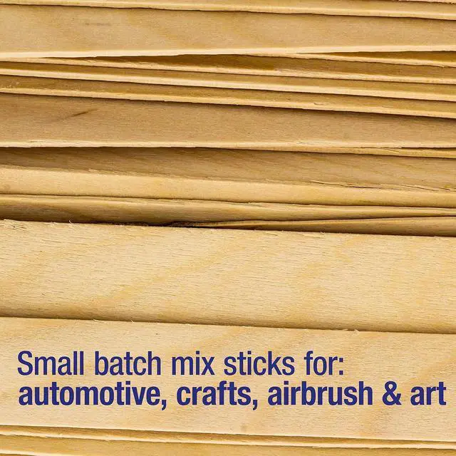 Alt view image 4 of 6 - TCP Global Wood Paint and Epoxy Resin Mixing Sticks - 50 Pack | Automotive, Crafts, Airbrush, Art
