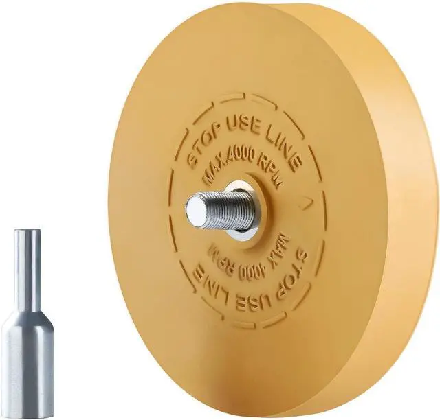 Main image of 1 PCS Decal Remover Eraser Wheel Adhesive Remover for Cars | Rubber Eraser Wheel Tool for Cars, RV, Motorcycles Remove Stripes Vinyl Tapes And Graphics