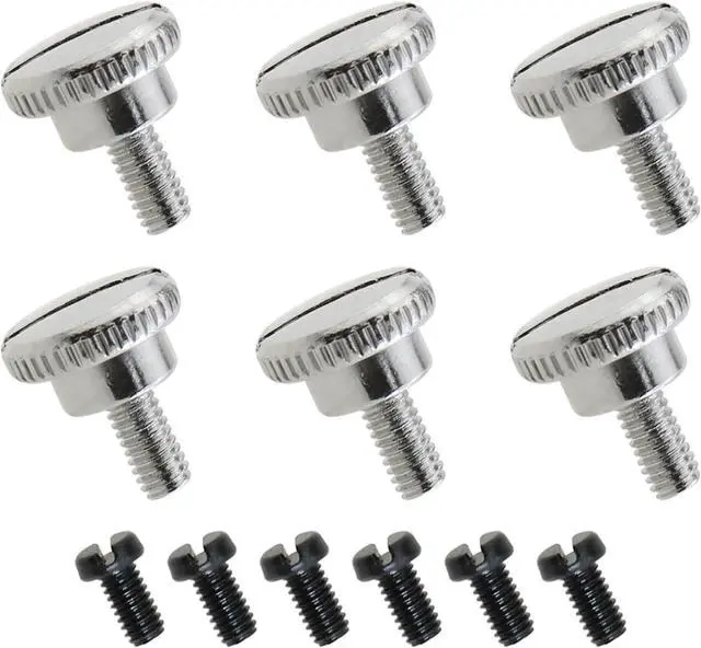 Main image of Heyous 12PCS Metal Presser Foot Screw Needle Clamp Fixing Screw Sewing Machine Part Thumb Screws Sewing Machine Presser Foot Screws for Single Needle Industrial Sewing Machines Black and Silver