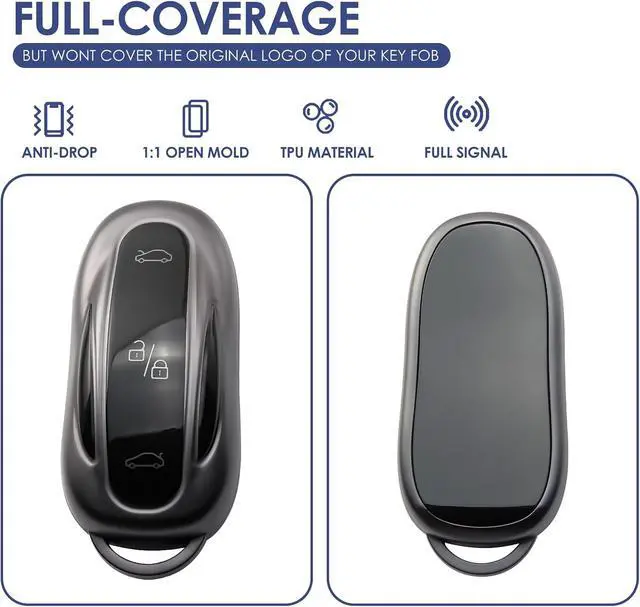 Alt view image 5 of 6 - for Tesla Key Fob Cover, TPU Case Accessories | Compatible with Model 3 Model Y Model S