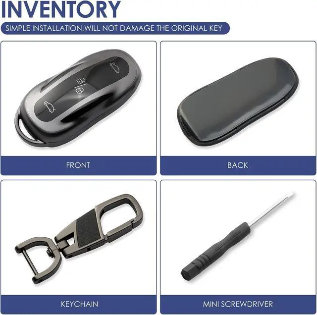 Alt view image 6 of 6 - for Tesla Key Fob Cover, TPU Case Accessories | Compatible with Model 3 Model Y Model S
