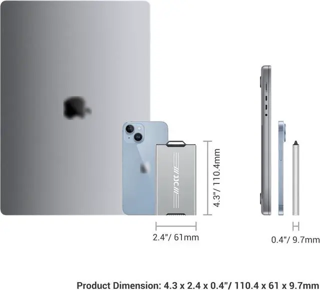 Alt view image 4 of 7 - Aluminum Memory Card Case Slim for 4 SD,12 Micro SD TF MSD,2 Nano SIM/NM Cards,Anti-Shock Anti Scratch,Comes with Carabiner,Flathead Tool,Micro SIM Adapter,Card Remove Tool and Mini Ruler (Gray)