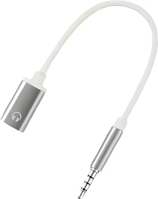 Main image of 3.5mm Male to USB C Female Audio Adapter, Zenarao Only Analog Audio Aux Jack Cable for Smartphone Laptop Tablet MP3 Silver for Analog-only Type-C Ports