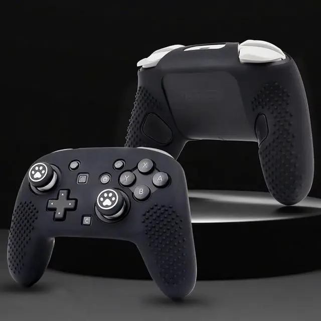 Alt view image 3 of 7 - RALAN Controller Skin with 6 Thumb Grips for Switch 2 Pro Controller, Anti-Slip Silicone Controller Cover Protector Case