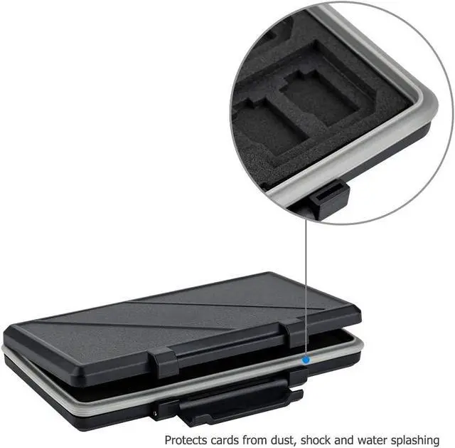 Alt view image 4 of 7 - 36 Slots Memory Card Case Holder Water-Resistant Keeper Wallet for 12 SD SDHC SDXC + 24 TF MSD MicroSD MicroSDHC MicroSDXC Memory Cards Storage Organizer