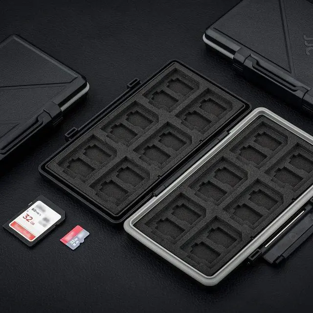 Alt view image 3 of 7 - 36 Slots Memory Card Case Holder Water-Resistant Keeper Wallet for 12 SD SDHC SDXC + 24 TF MSD MicroSD MicroSDHC MicroSDXC Memory Cards Storage Organizer
