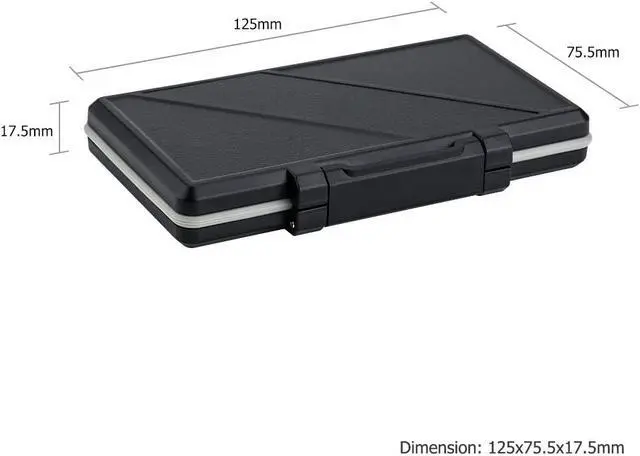 Alt view image 7 of 7 - 36 Slots Memory Card Case Holder Water-Resistant Keeper Wallet for 12 SD SDHC SDXC + 24 TF MSD MicroSD MicroSDHC MicroSDXC Memory Cards Storage Organizer