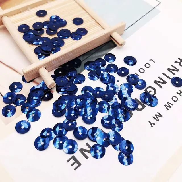 Alt view image 6 of 7 - DIYASY 9800 Pcs 6MM Bulk Loose Sequins, Round Embroidery Sequins Cup Craft Sequin with Holes for DIY 22 Colors