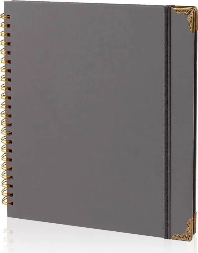 Main image of Joyberg Scrapbook 80 Pages, Scrapbooking Supplies 8 x 8 In, Scrapbook Album Suitable for Album Memory Book Wedding, Anniversary Family, DIY Craft Projects (Gray)