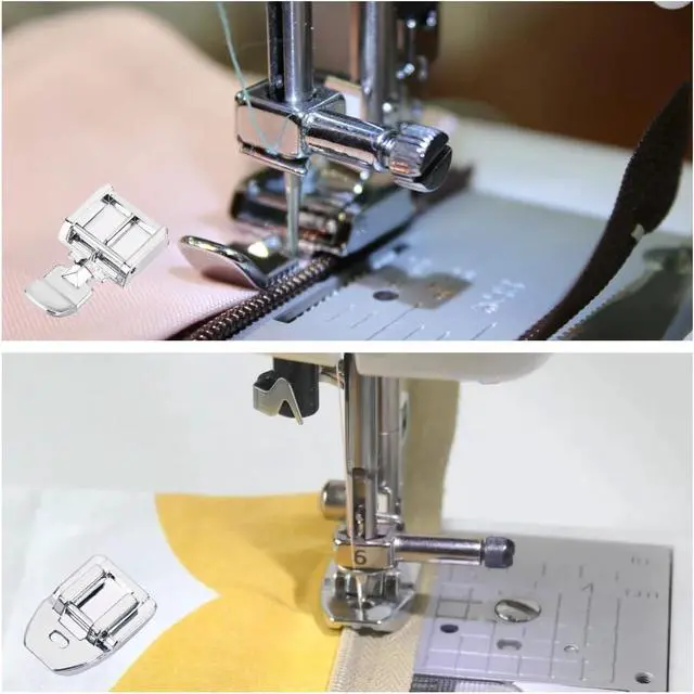 Alt view image 4 of 7 - Zipper Foot Kit Includes Invisible Zipper Foot and Wide Zipper Presser Foot for All Low Shank Snap On Singer, Brother, Babylock, Janome, Kenmore, White, Juki, Necchi and Elna Sewing Machines