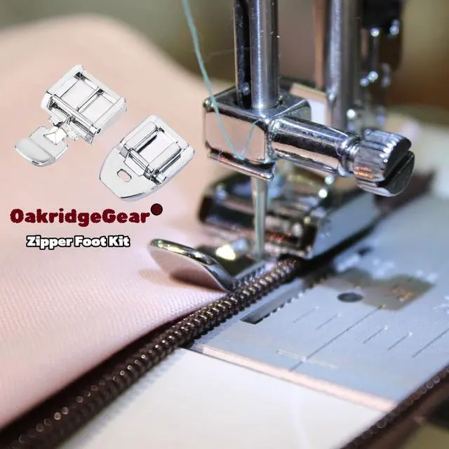 Alt view image 2 of 7 - Zipper Foot Kit Includes Invisible Zipper Foot and Wide Zipper Presser Foot for All Low Shank Snap On Singer, Brother, Babylock, Janome, Kenmore, White, Juki, Necchi and Elna Sewing Machines