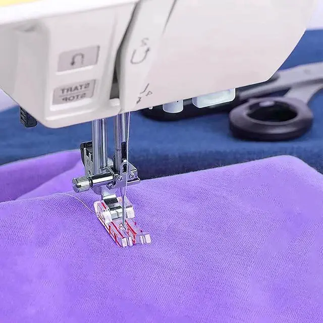 Alt view image 4 of 5 - TISEKER Clear Presser Foot 1/4" (Quarter Inch) for Patchwork Quilting | For All Low Shank Snap-On Singer, Brother, Babylock, Euro-Pro, Janome, Kenmore, White, Juki, Simplicity, Elna Sewing Machine