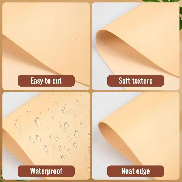 Alt view image 3 of 7 - 12 Pieces Faux Leather Sheets 8×12 inches Skin Glitter Leather Sheets | Faux Leather Material for DIY, Bag Making, Hat Making, Hair Crafts Making