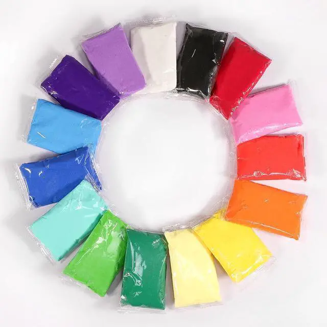 Alt view image 2 of 7 - Air Dry Modeling Clay Kit - 24 Colors with 3 Sculpting Tools - Magic Foam Clay for Kids & Adults - DIY Molding Gift for Boys & Girls