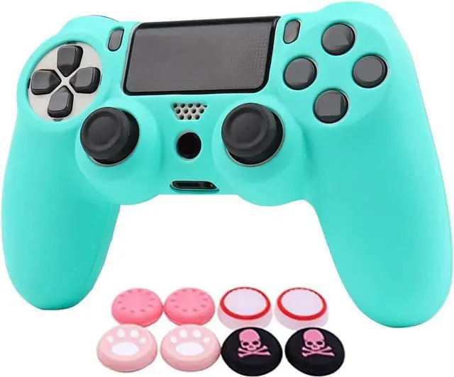 Main image of RALAN Pink Controller Skins Compatible with PlayStation 4 Controller, Silicone Controller Cover Skin Protector