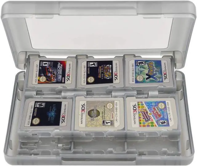 Alt view image 6 of 7 - Black 26-in-1 Game Holder Case Fits up to 22 Games 2 SD Cards 2 Micro SD/TF Cards and 2 Stylus Pens for NEW 3DS / 3DS XL / 3DS LL