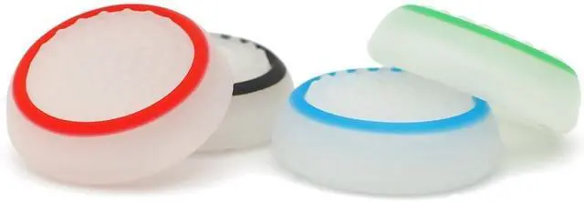 Alt view image 7 of 7 - 16 Pieces Silicone Noctilucent Thumb Grip Caps Controller Joystick Cap Covers for PS-Series, Xbox-Series Analog Stick Caps Replacement