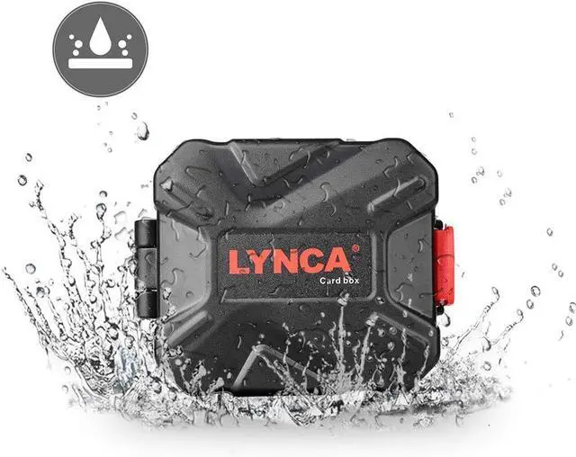 Alt view image 6 of 7 - LYNCA Memory Card Case Holder, Memory Card Hard Protector Case Professional Water-Resistant Anti-Shock Camera Card Storage Box for 3 SD Cards 2 TF/Micro SD Cards 2 CF Cards 2 XQD Cards